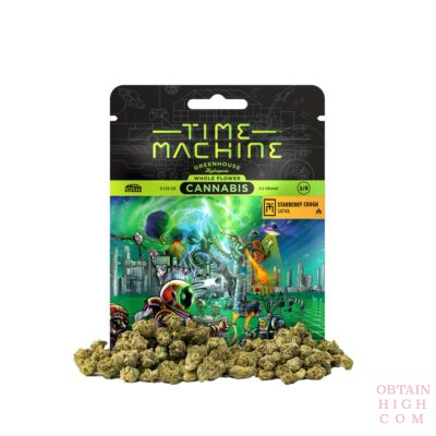 Strawberry Cough Sativa 3.5 Grams Cannabis by Time Machine obtain high